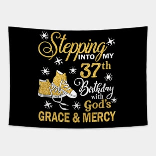 Stepping Into My 37th Birthday With God's Grace & Mercy Bday Tapestry