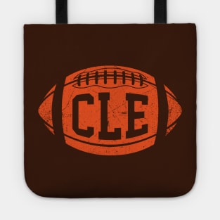 CLE Retro Football - Brown Tote