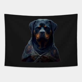 Rottweiler Ai generated Goth Tapestry