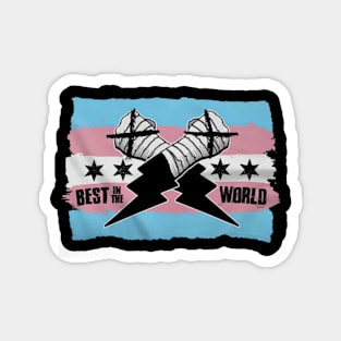 CM Punk Best In The World Trans Pride Magnet