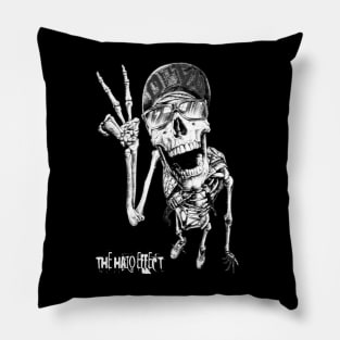 obey skull The Halo Effect Pillow