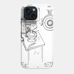 Telephone Vintage Patent Hand Drawing Phone Case