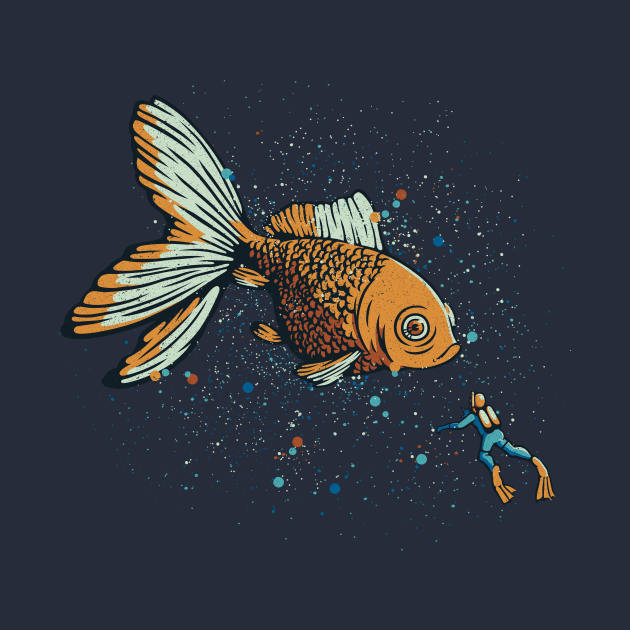 Golden Fish Scuba Diver by Tobe Fonseca by Tobe_Fonseca