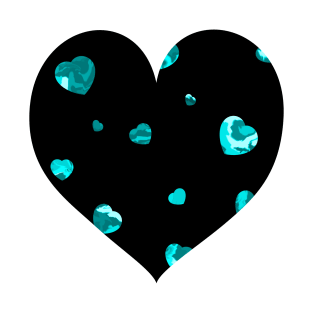 Chaotic Hearts, Dapple Series - Light Blue T-Shirt