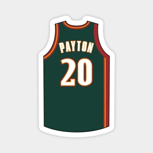 Gary Payton Seattle Supersonics Jersey Qiangy Magnet