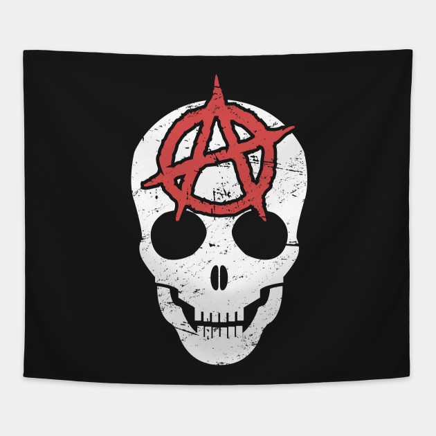Distressed Anarchy Skull | Punk Rock