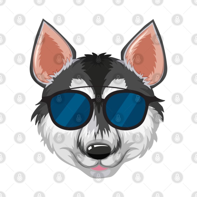 Dog with Glasses by Marioma