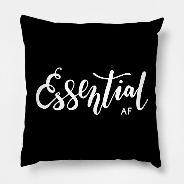 Essential AF Pillow by valentinahramov