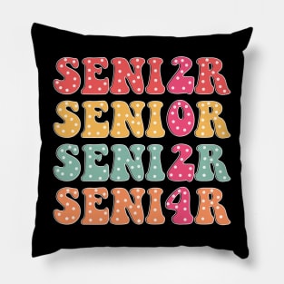 Senior 2024, Retro Graduation, Class of 2024, High School Senior Pillow