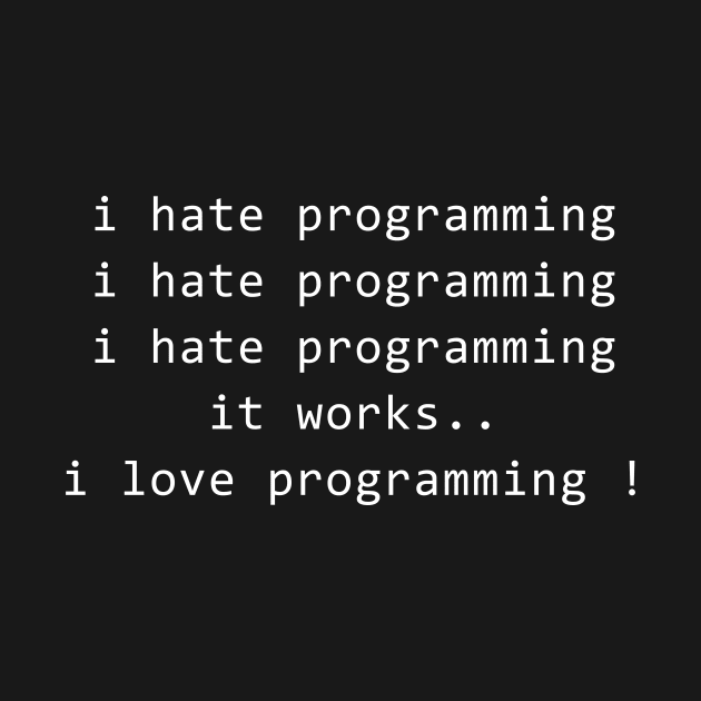 I Hate Programming T-Shirt by mangobanana