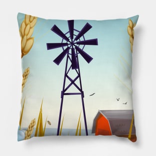 Farmyard Windmill Pillow