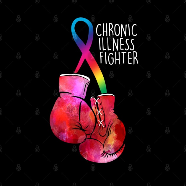 Chronic Illness Fighter (black backing) by spooniespecies