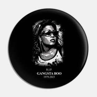 Gangsta Boo RIP 2023 Tribute Memphis Rapper Commemorative Pin