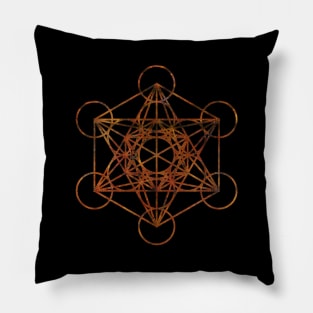 Abstract Metatron's Cube Pillow