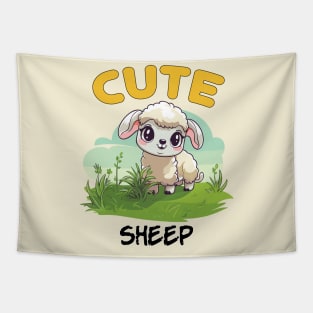 cute baby sheep Tapestry