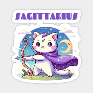 Sagittarius Zodiac Cat Magnet