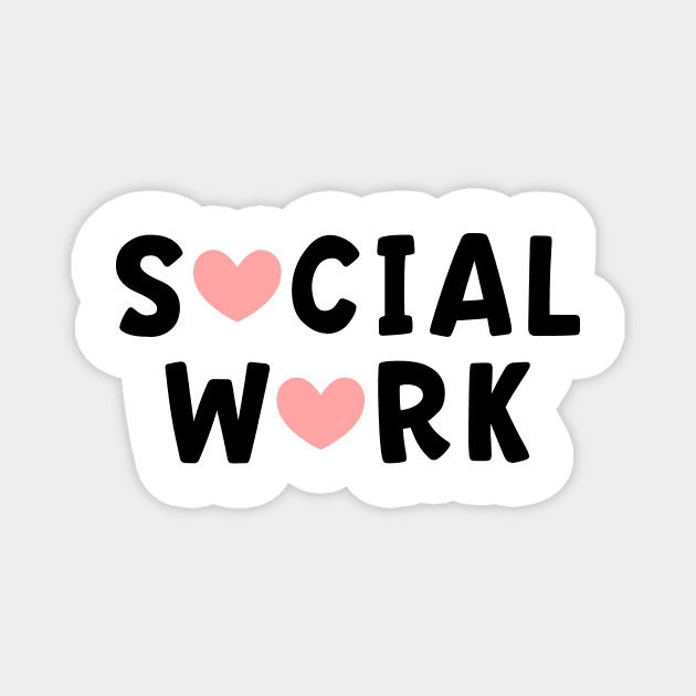 Social Worker Gift Magnet by Isabelledesign