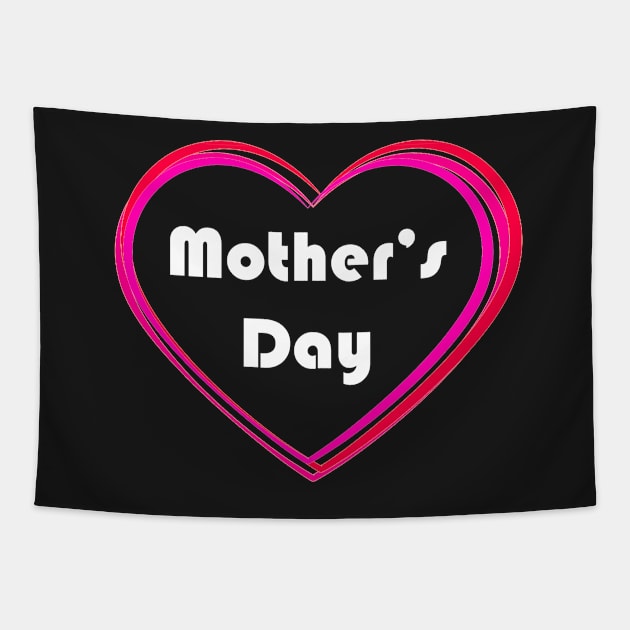 Mothers Day with Heart Tapestry by Artstastic