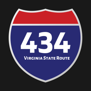 434 Virginia State Route Area Code Tshirt T-Shirt