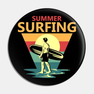 Best Summer Surf Design Pin