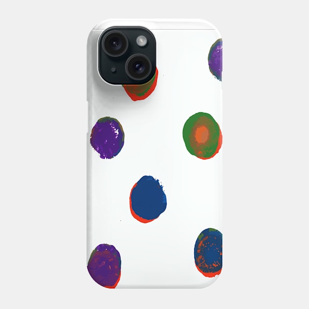 Painted Circles Layered Phone Case by PSCSCo