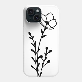 Minimal flowers Phone Case