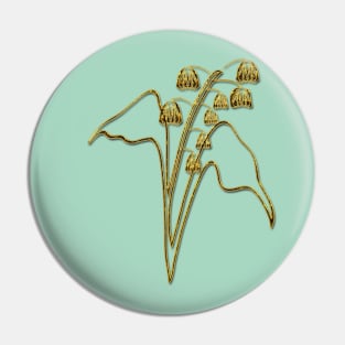 Lily of The Valley Flower Pin