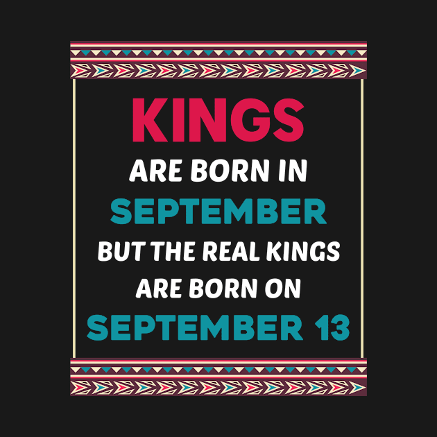 Birthday King Red Blue September 13 13th by flaskoverhand