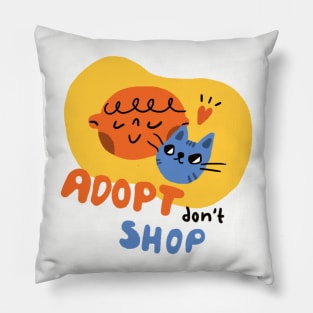 Adopt don't shop Pillow