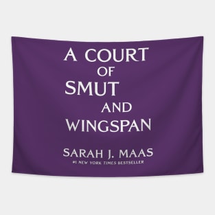 ACOTAR A Court of Smut and Wingspan White Purple Tapestry