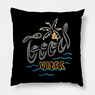 Good Vibes Typo Pillow