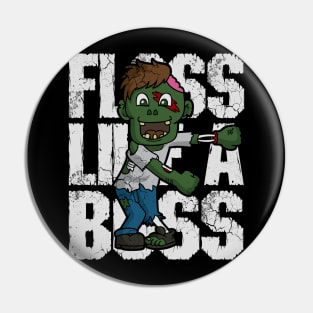 Halloween Zombie Floss Like A Boss Pin