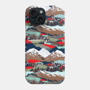 Swiss village folk art Phone Case