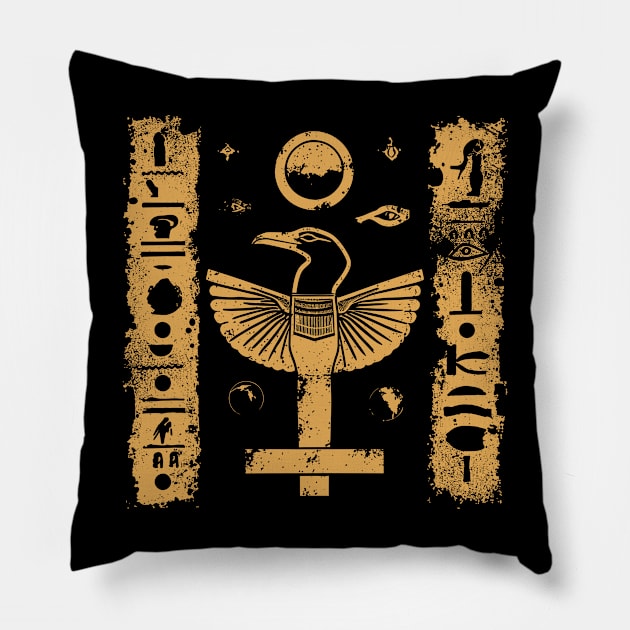 Egyptian drawings Pillow by DragonDream