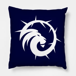 Jesus, Lion of Judah With Crown of Thorns Christian Emblem Pillow