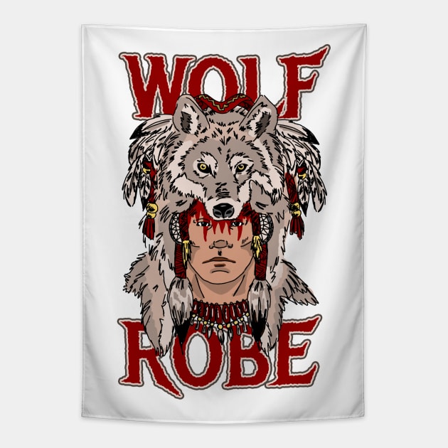 Wolf Robe Tapestry by black8elise