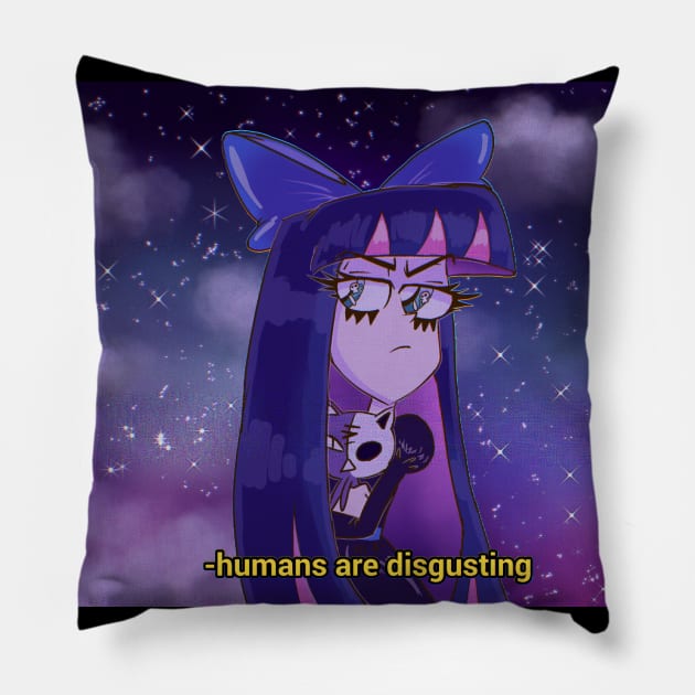 Stocking Anarchy 90s anime Pillow by Pastelgothicorn