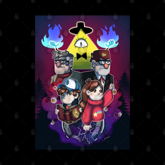 Gravity Falls by ekkimu