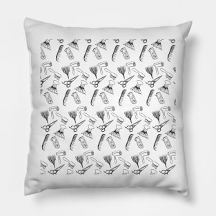 Hairstylist Pattern Pillow