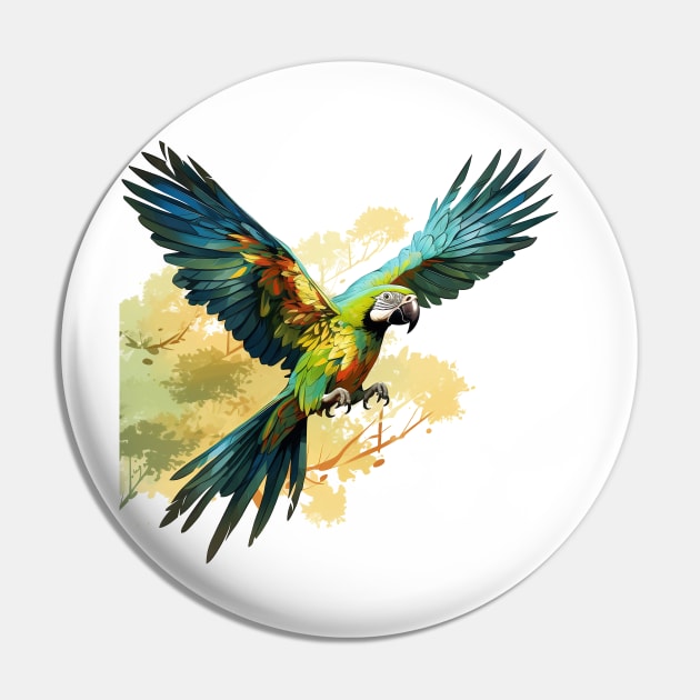 Military Macaw Pin by zooleisurelife