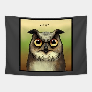 Owl plop Tapestry