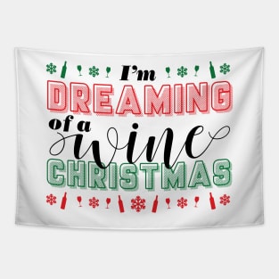 I'm Dreaming of a Wine Christmas Tapestry