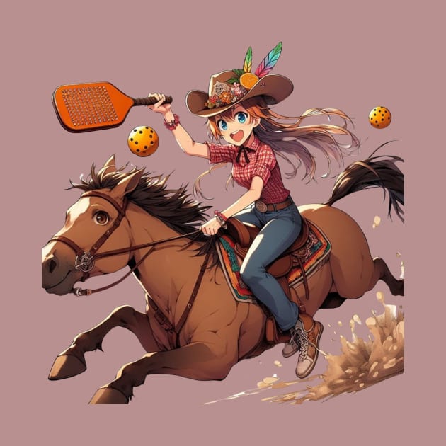 Cowgirl Pickleball by Battlefoxx Living Earth