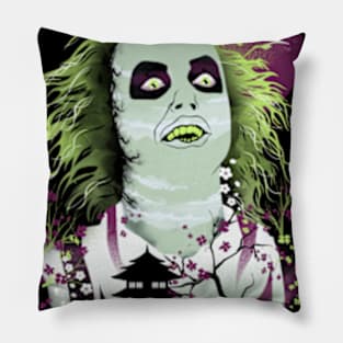 Ukiyo e Beetlejuice Pillow