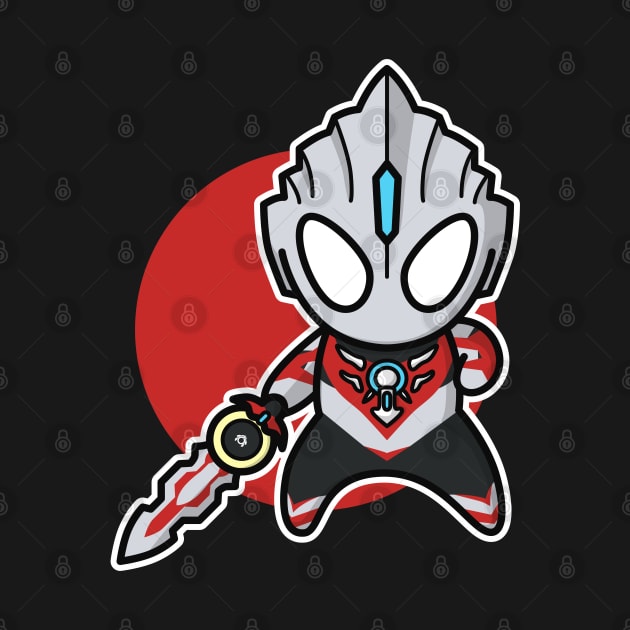 Ultraman Orb Orb Origin Chibi Style Kawaii by The Toku Verse