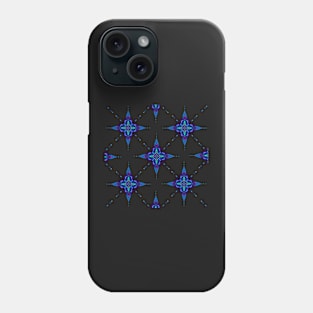 Starry mandala repeat pattern Phone Case