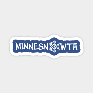 MinneSNOWta Snowflake Magnet