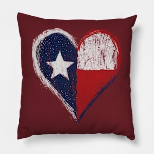 tx heart Pillow