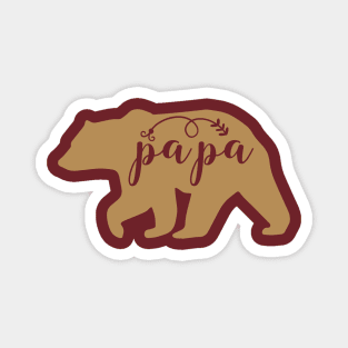 Papa bear , gift for dad , father day gift Magnet