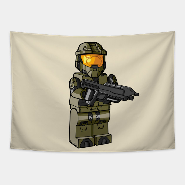 master chief halo lego